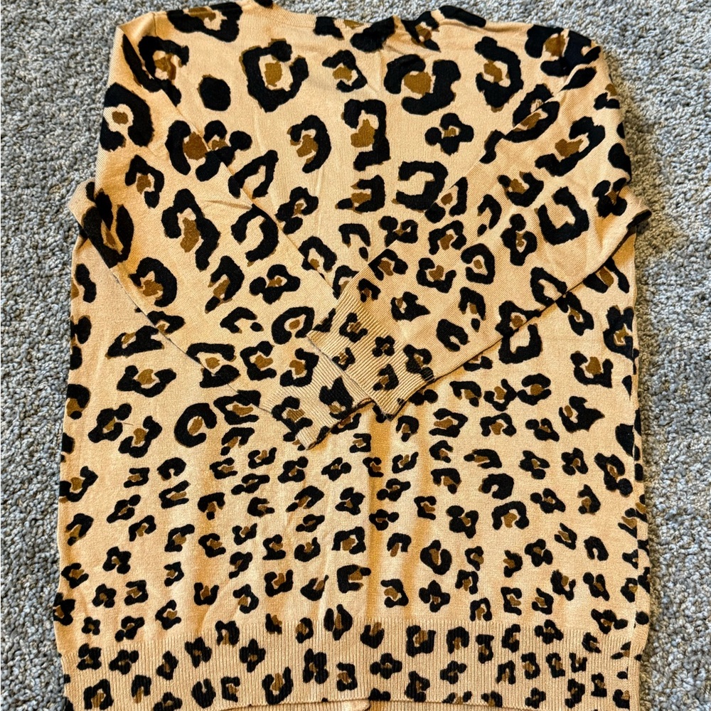Leopard Print Cardigan - Picture 2 of 2